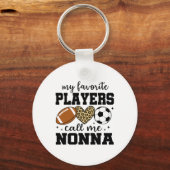 My Favorite Players Call Me Nonna Footll Soccer  Sleutelhanger (Voorkant)