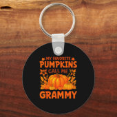 My Favorite Pumpkins Call Me Grammy Thanksgiving Sleutelhanger (Voorkant)