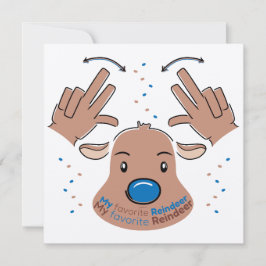 My favorite Reindeer in Sign Language Kaart