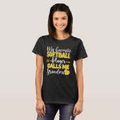 My Favorite Softball Player call me Grandma T-shirt (Voorkant volledig)