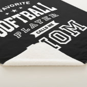 My Favorite Softball Player Calls Me Mom Sherpa Deken (3/4)