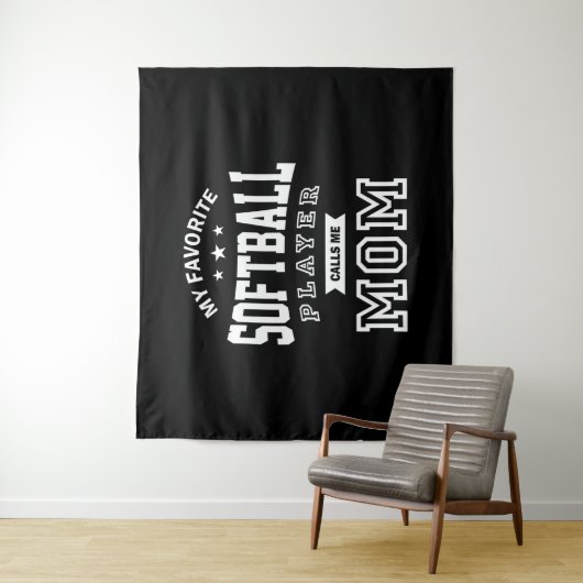 My Favorite Softball Player Calls Me Mom Wandkleed (In situ)