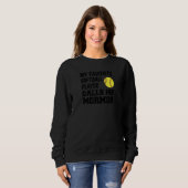 My Favorite Softball Player Calls Me Mormor Swedis Trui (Voorkant volledig)