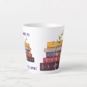 My favorite sport is reading latte mok (Voorkant)