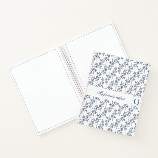 My Favorite Subject | Custom Initial Notitieboek (Binnen)