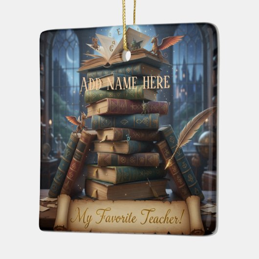My Favorite Teacher - Personalized Keepsake  Ceram Keramisch Ornament (Links)