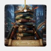 My Favorite Teacher - Personalized Keepsake  Ceram Keramisch Ornament (Achterkant)
