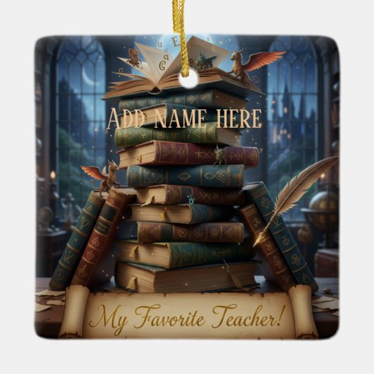 My Favorite Teacher - Personalized Keepsake  Ceram Keramisch Ornament (Voorkant)