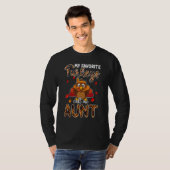 My Favorite Turkeys Call Me Aunt Thanksgiving T-shirt (Voorkant volledig)