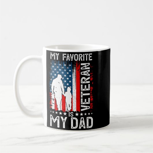 My Favorite Veteran Is My Dad Father Thank You Vet Koffiemok (Links)