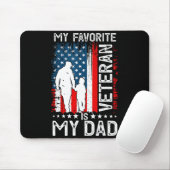 My Favorite Veteran Is My Dad Father Thank You Vet Muismat (Met muis)