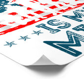 My Favorite Veteran Is My Mimi American Flag Veter Poster (Hoek)