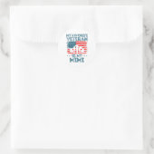 My Favorite Veteran Is My Mimi American Flag Veter Ronde Sticker (Tas)