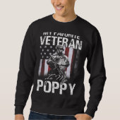 My Favorite Veteran Is My Poppy Usa Flag Trui (Voorkant)