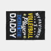 My Favorite Volleyball Player Calls Me Daddy  Fleece Deken (Voorkant (Horizontaal))