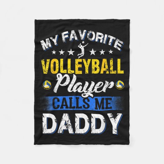 My Favorite Volleyball Player Calls Me Daddy  Fleece Deken (Voorkant)