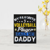 My Favorite Volleyball Player Calls Me Daddy  Kaart (Gele Bloem)