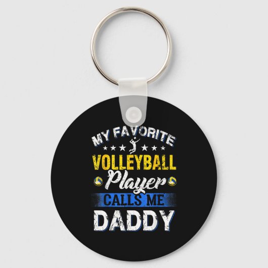 My Favorite Volleyball Player Calls Me Daddy  Sleutelhanger (Voorkant)