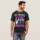 My Favorite Volleyball Player Calls Me Grandma T-shirt (Voorkant volledig)