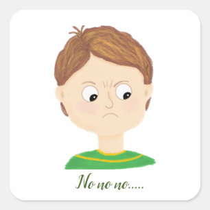 My Feelings Emotiekaart Vierkante Sticker