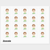My Feelings Emotiekaart Vierkante Sticker (Vel)