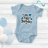 My First Birthday bodysuit 