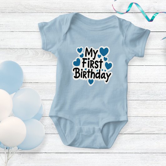 My First Birthday bodysuit 