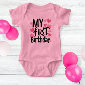 my first birthday bodysuit for newborn