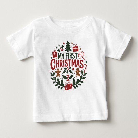 My First Christmas 1st Xmas Family Matching Baby  (Voorkant)