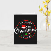 My First Christmas 2025 1st Christmas Family Match Kaart (Gele Bloem)
