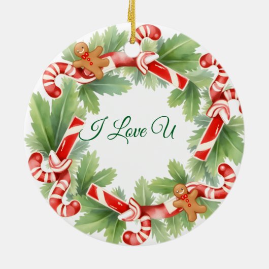 My First Christmas 2025: Personalized Photo Keramisch Ornament (Achterkant)