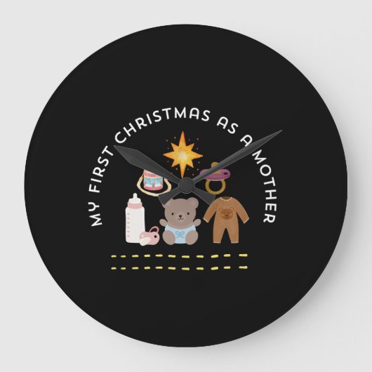MY FIRST CHRISTMAS AS A MOTHER GROTE KLOK (Voorkant)