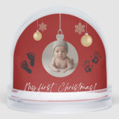 My First Christmas Baby Photo Snow Globe Sneeuwbol (Voorkant)