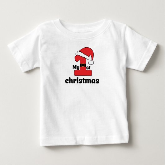 My first Christmas Baby T-S, Baby shower Gift, (Voorkant)