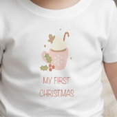 My First Christmas Baby T-Shirt Girl Outfit​