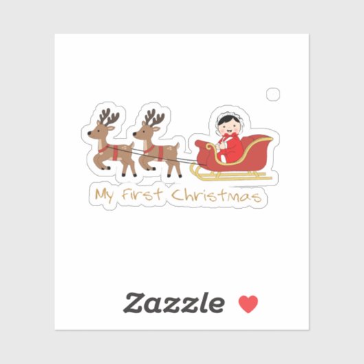 My First Christmas – Cute Baby Sticker (Vel)
