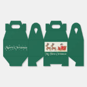 My First Christmas Favor Box– Cute Baby & Reindeer Bedankdoosjes (Ongevouwen)