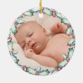 My First Christmas-Grandmother, Photo Keepsake Keramisch Ornament (Achterkant)