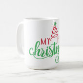My First Christmas Mug | Cute Holiday Baby Gift Cu Koffiemok (Voorkant links)