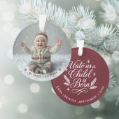 My First Christmas Personalized Photo Ornament