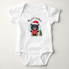"My first Christmas" süßer Baby-Teddybär  Romper