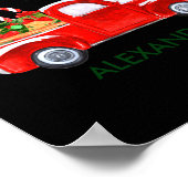 My First Christmas Truck Candy Canes Green Red Bab Poster (Hoek)