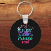 My First Cruise 2026 Family Vacation Trip Ship Mat Sleutelhanger (Voorkant)