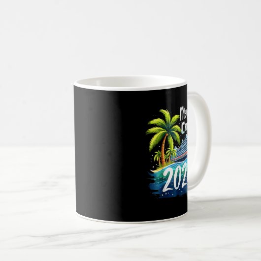 My First Cruise 2026 Funny First Time Cruise Vacat Koffiemok (Voorkant rechts)