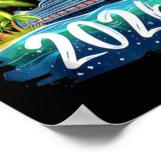 My First Cruise 2026 Funny First Time Cruise Vacat Poster (Hoek)