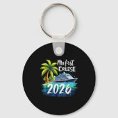 My First Cruise 2026 Funny First Time Cruise Vacat Sleutelhanger (Voorkant)