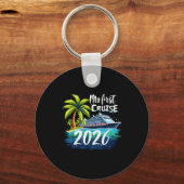 My First Cruise 2026 Funny First Time Cruise Vacat Sleutelhanger (Voorkant)