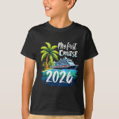 My First Cruise 2026 Funny First Time Cruise Vacat T-shirt (Voorkant)