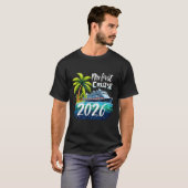 My First Cruise 2026 Funny First Time Cruise Vacat T-shirt (Voorkant volledig)