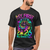 My First Cruise 2026 Funny First Time Cruise Vacat T-shirt (Voorkant)